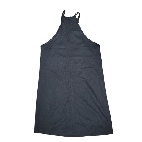 Lulus NWT Endlessly Endearing Halter Mini Party Dress black XXS scalloped hem - Picture 3 of 5